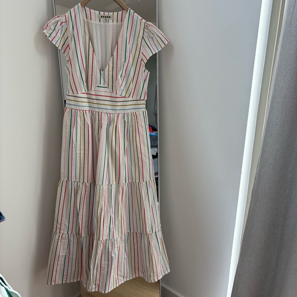 Boden Striped Multicolor Women's Dress